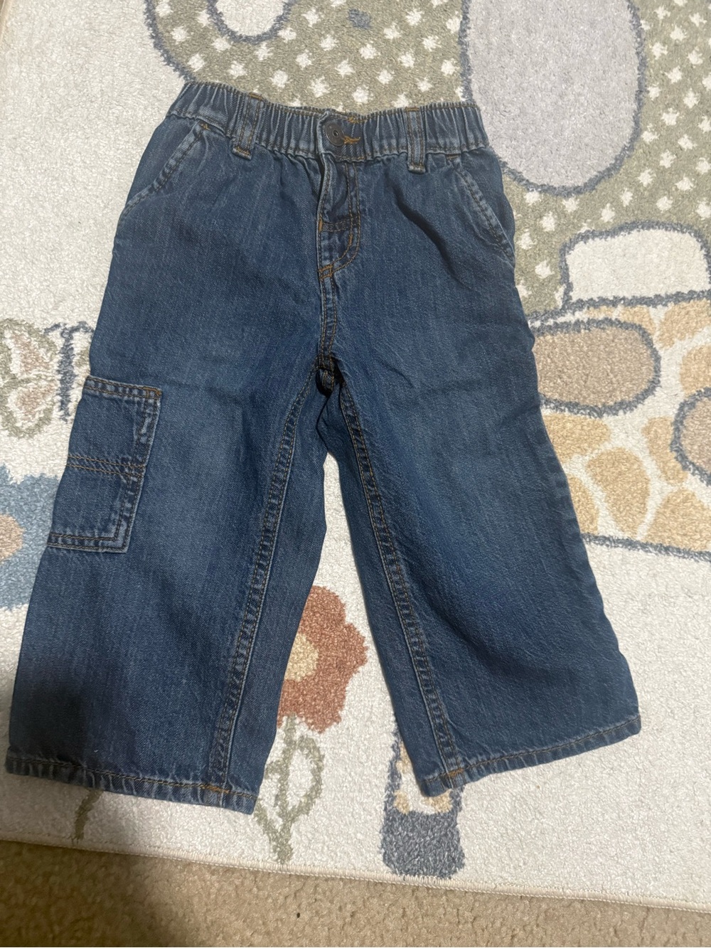 Carter's Dark Blue Denim Cargo Pants